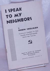 image of I speak to my neighbors