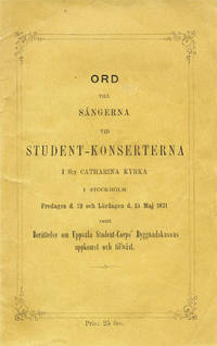 Ord till sångerna vid student-konserterna i S:t…