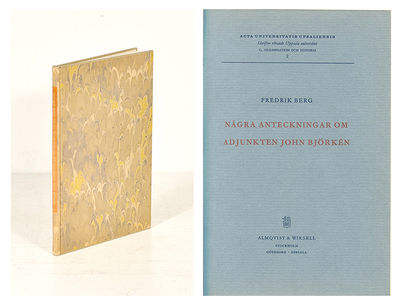 Några anteckningar om adjunkten John Björkén.