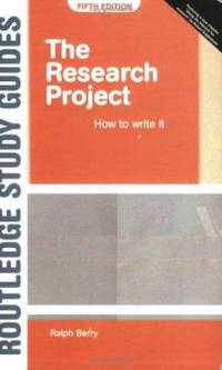 The Research Project : How to Write It, Edition 5