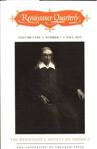 Renaissance Quarterly Volume LXIII, Number 3,…