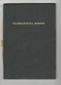 image of Discorso Pronunciato in Occasione del Centocinquantesimo Anniversario Della Morte de Giambattista Bodoni