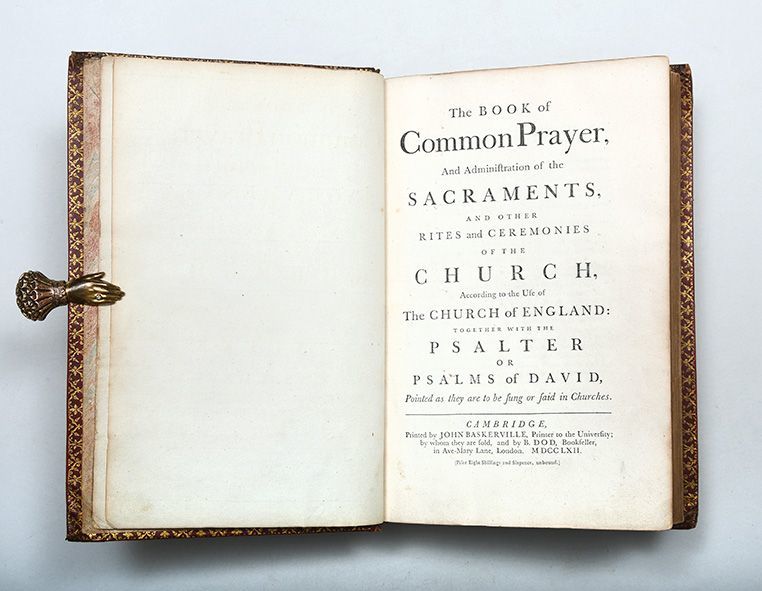 The Book of Common Prayer, by John (printer) BASKERVILLE Hardcover