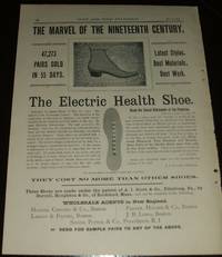 cover of Electric Health Shoe Made Original 1891 Full Page Illustrated Advertisement