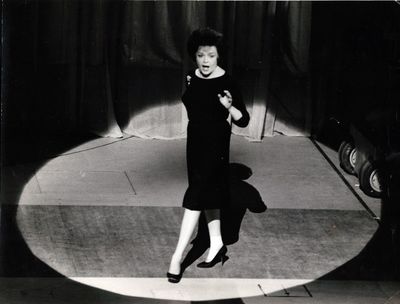 I COULD GO ON SINGING (1963) Judy Garland on stage (2 photos)