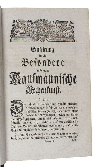 Demonstrative Rechenkunst, Oder Wissenschaft, grundlich und kurz zu rechnen. 4 parts. (photo 4)
