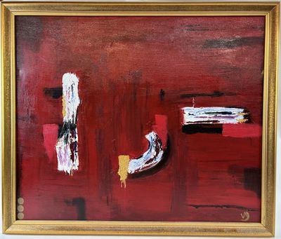 ORIGINAL ABSTRACT PAINTING IN ACRYLIC [Signed]