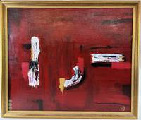 ORIGINAL ABSTRACT PAINTING IN ACRYLIC [Signed]