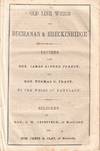 Old Line Whigs for Buchanan and Breckinridge. Letters From Hon. James Alfred Pearce and Hon. Thomas G. Pratt to the Whigs of Maryland. Speeches of Hon. J.W. Crisfield, of Maryland and Hon. James B. Clay , of Kentucky