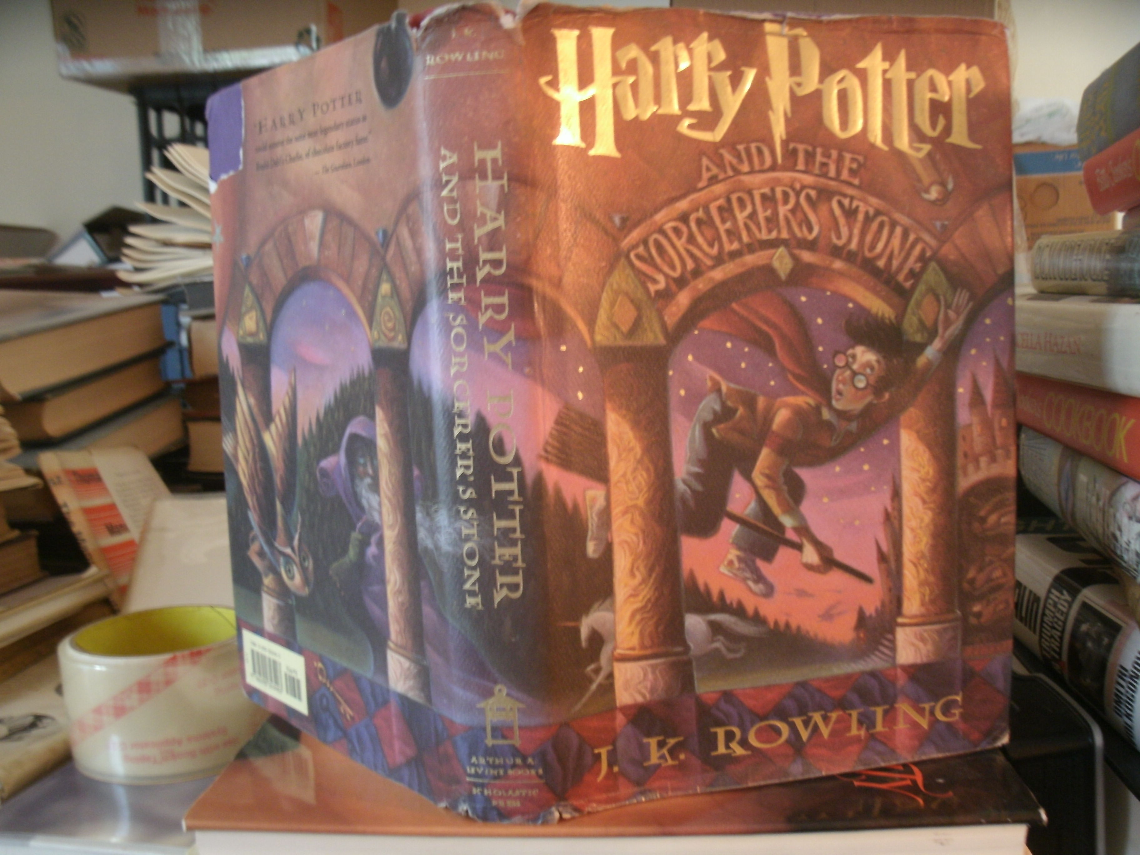 Harry Potter and the Sorcerer's Stone Scholastic Paperback 1st Ed 2nd Print 1999