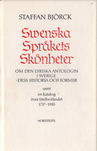 SVENSKA SPRÅKETS SKÖNHETER.