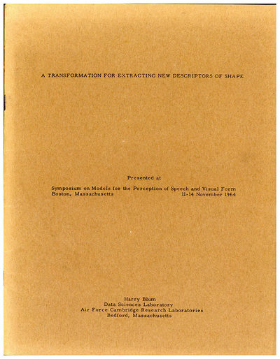 A transformation for extracting new descriptors of shape. With: Symposium on models for the perception of speech and visual form. Collection of papers relating to the symposium
