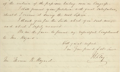 Henry Clay - the Moving Force Behind the Compromise of 1850 - Wants the Fugitive Slave Act to Be Maintained and Upheld