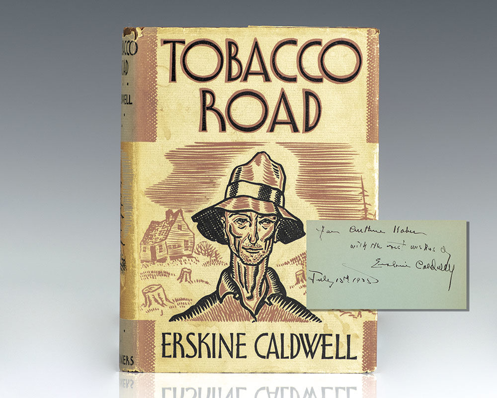 Tobacco Road, Erskine Caldwell, Signed First Edition