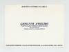 Exhibition card: Giovanni Anselmo: Particolari Visibili e Misurabili di Infinito come Scritta Ingrandita (opens 21 October 1975)