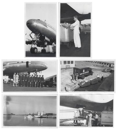 1930s-1940s – Six photographs of Pan-American Airlines Clippers and crews