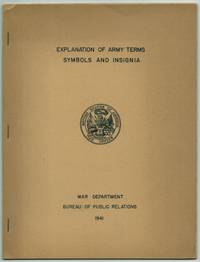 Explanation of Army Terms, Symbols, and Insignia [Cover Title]