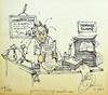 Practicing Medicine, a signed medical cartoon print