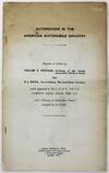 Automation in the American Automobile Industry. Reprints of Articles by... [cover title]
