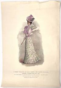 Supplement to Harper's Bazar - July 2, 1898, Summer Toilette of Leaf-Green and Mauve Foulard
