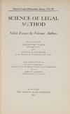 View Image 1 of 3 for Science of Legal Method. Select Essays by Various Authors Inventory #82149