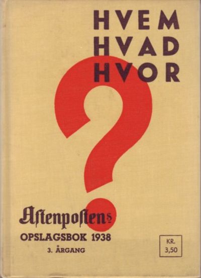 Hvem Hva Hvor 1938