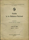 Boletín de la Biblioteca Nacional. Julio de 1944. Año I, No 1