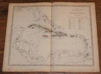 image of Map of the Antilles or West-India Islands - disbound sheet from 1857 "University Atlas