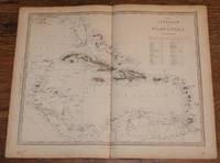 Map of the Antilles or West-India Islands - disbound sheet from 1857 &quot;University Atlas by Edward Stanford, J. & C. Walker - 1857