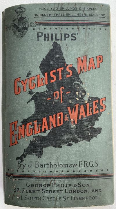 Tourist's Map of England & Wales from the Ordnance Survey; Cover title: Philips' Cyclist's Map of England & Wales, by J. Bartholomew FRGS