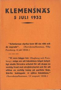 Klemensnäs 5 juli 1932.