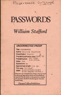 Passwords by Stafford, William - 1991