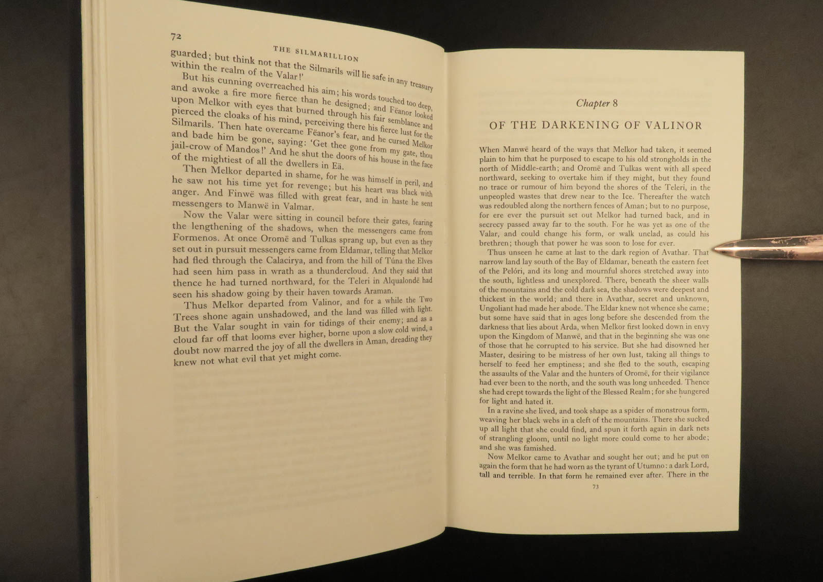 BIBLIO The Silmarillion by TOLKIEN, J.R.R Hardcover; tight and secure 1977 Allen