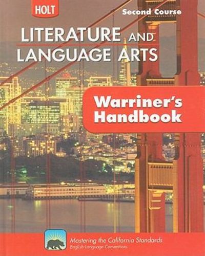 9780030992360 California Holt Literature And Language Arts