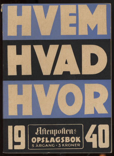Hvem Hva Hvor 1940