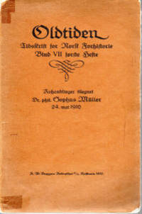 Tidskrift for Norsk Forhistorie. Bind VII første…