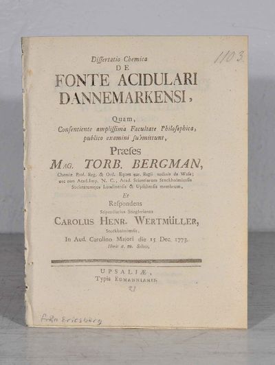 Dissertatio chemica de fonte acidulari…