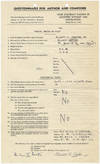 Questionnaire for Author and Composer." Printed BMI contract relative to Carter's composition Prelude, Fanfare and Polka for small orchestra, signed by the composer