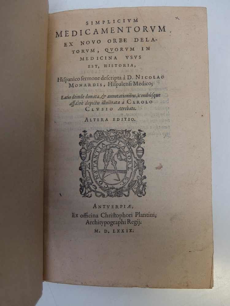 Simplicium Medicamentorum ex novo orbe delatorum, 1579, Plantini