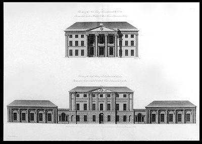 Elevation of the North Front of Kenwood, towards the Court... Elevation of the South Front of Kenwood, towards the Gardens