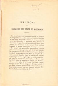 Les jetons de la seigneurie des états Walcheren. Extract?