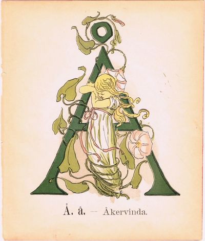 Prinsarnes Blomsteralfabet. Å. å. – Åkervinda.