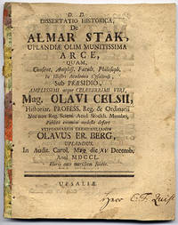 Dissertatio historica, de Almar Stäk, Uplandiæ…