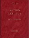 Manon Lescaut: Opera Completa per Canto e Pianoforte