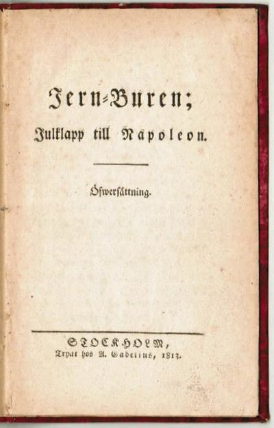 Jern=Buren; Julklapp till Napoleon.