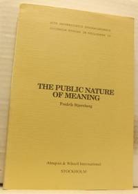The Public Nature of Meaning.