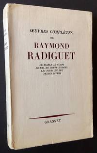 Oeuvres Completes De Raymond Radiguet