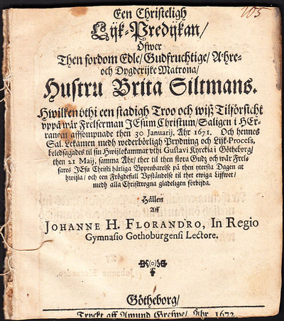 Een christeligh lijk-predijkan, öfwer then fordom…