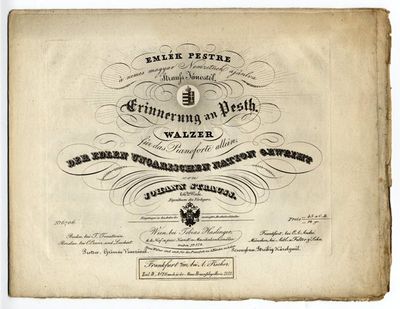 Emlék Pestre - Erinnerungen an Pesth. Walzer für das Pianoforte allein. [Op. 66]