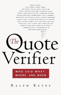 The Quote Verifier : Who Said What, Where, and When